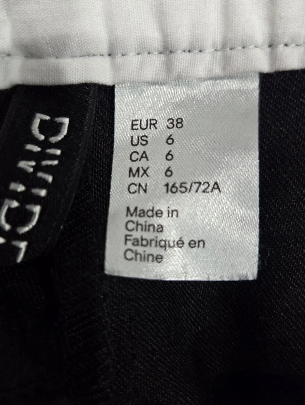 Divided By H&M Black Wide-Leg Dress Pants Size 6 - Picture 2 of 4